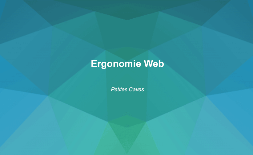 ergonomie web petites caves